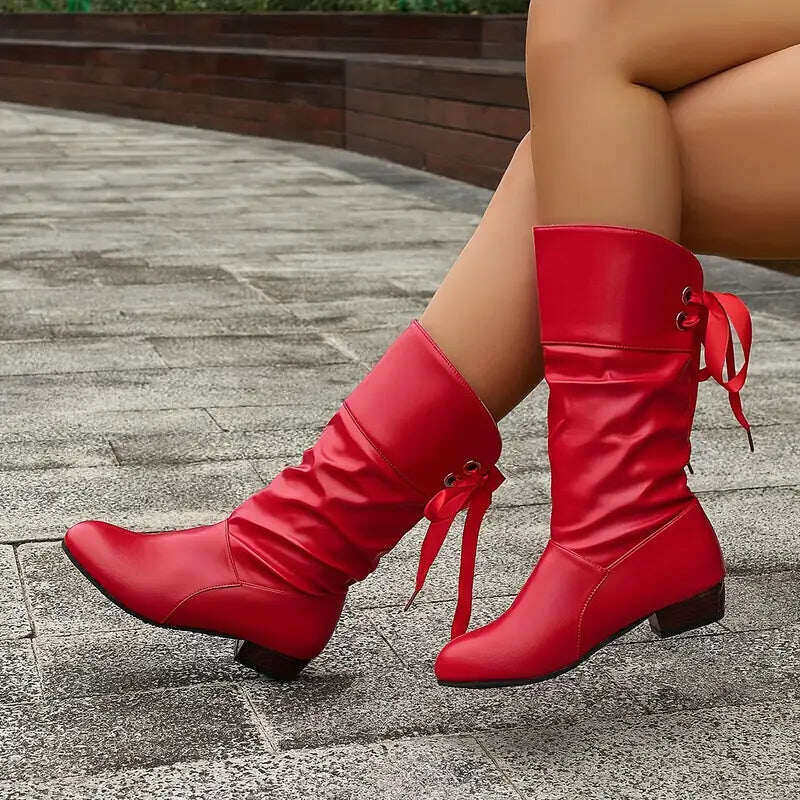 🔥Botas de senhora elegantes com atacadores e botas quentes