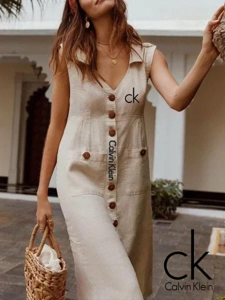 CALVIN KLEIN® A-LINE V-NYAKÚ RUHA