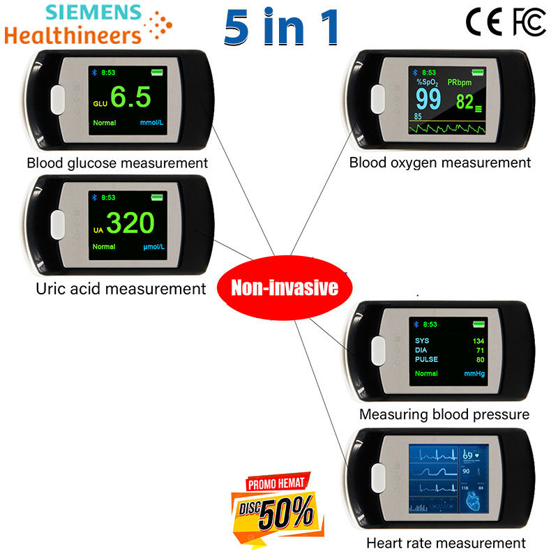 Medidor de glicose no sangue não invasivo SIEMENS Healthineers (função 8 em precisão de 1/99%)