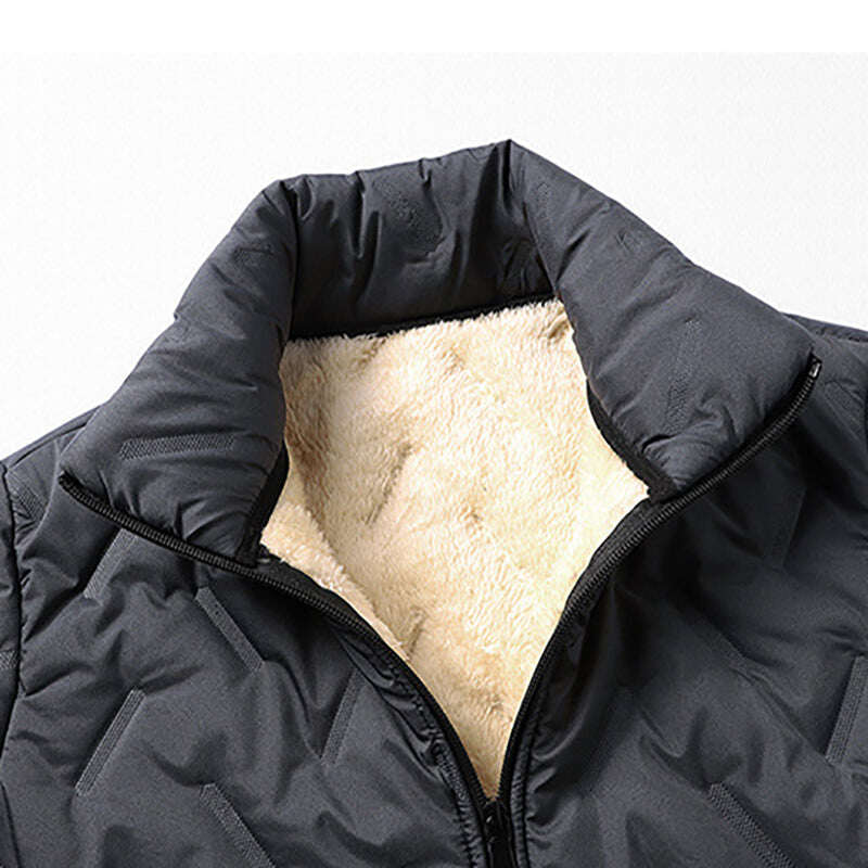 Casaco de inverno para homem com forro polar