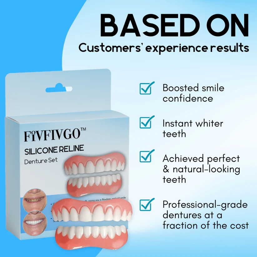 Conjunto de próteses dentárias de silicone Fivfivgo™