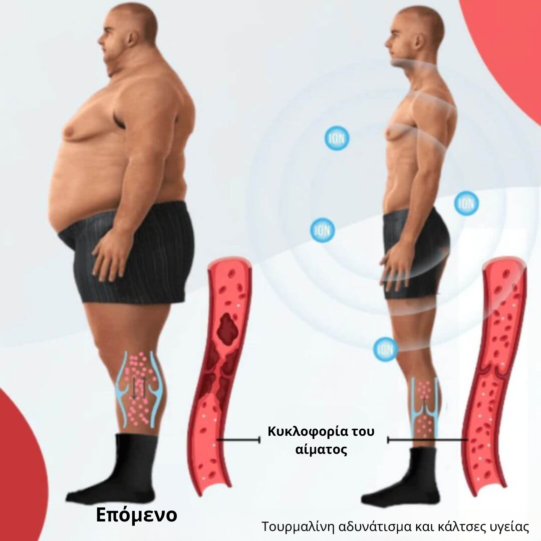 Zdrowe skarpetki wyszczuplające z turmalinem i limfofobią