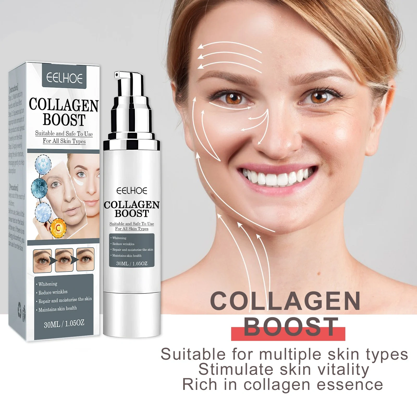 Footpathemed® Collagen Boost Serum combate as rugas