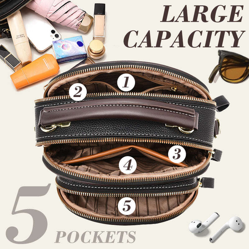 🎁Reducere de 50%⏳Compartimente clasice multifuncționale Curea de umăr lată reglabilă Geantă crossbody din piele PU