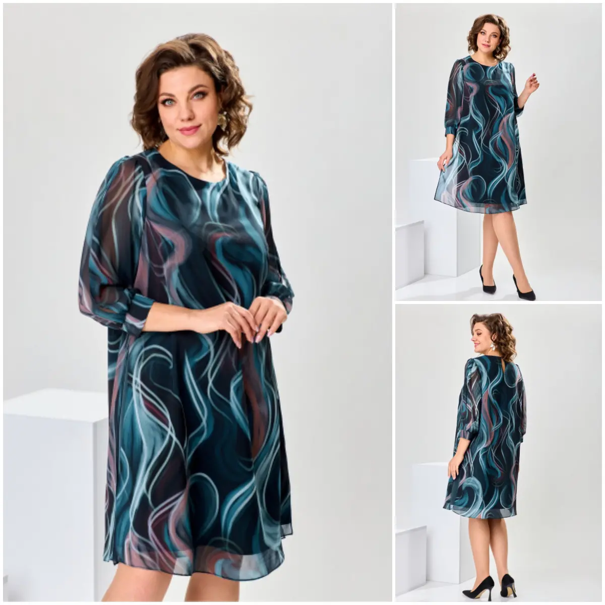 🍁【S~5XL】💖 Vestido elegante de alta qualidade