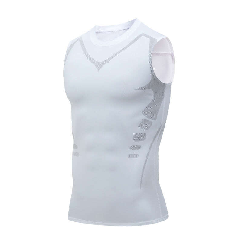 🦾NOVA VERSÃO 2023 EXPECTSKY IONIC SHAPING VEST, CONFORTÁVEL E RESPIRÁVEL ICE SILK FABRIC, PARA HOMENS MOLDAREM O CORPO PERFEITO（🔥🔥DESCONTO LIMITADO NOS ÚLTIMOS 30 MINUTOS⏳）