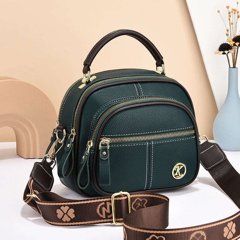 🎁Reducere de 50%⏳Compartimente clasice multifuncționale Curea de umăr lată reglabilă Geantă crossbody din piele PU