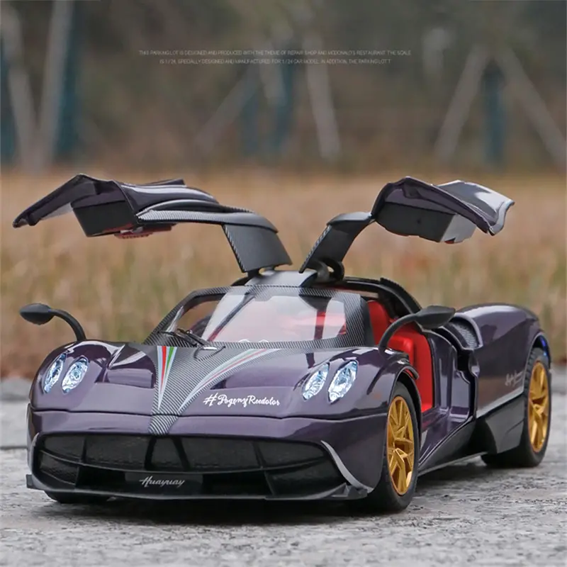 🎁1/24 Pagani Huayra Dinastia sportovní auto ze slitiny, kovový model hračka závodní model simulace gadget