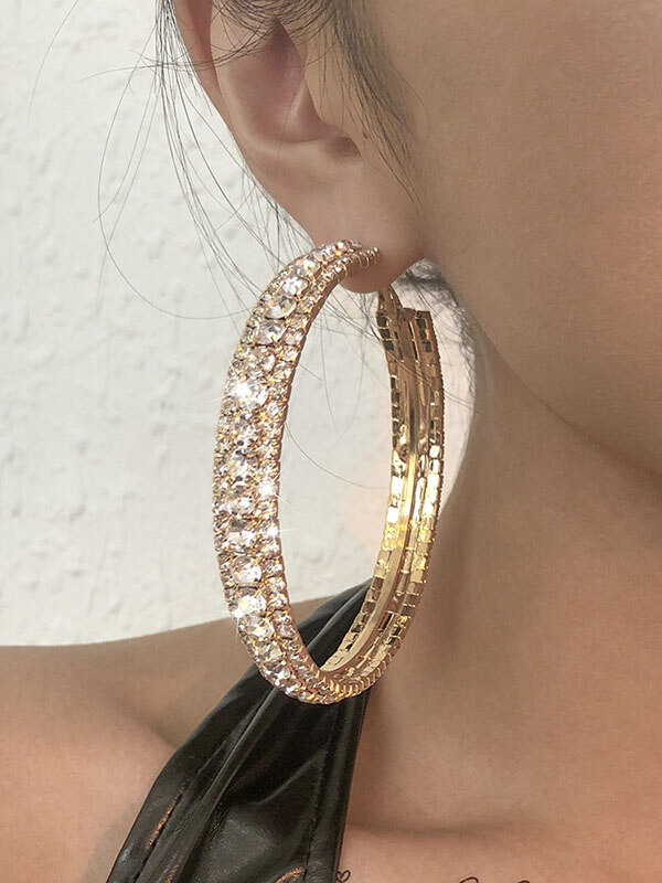 Brincos de strass Brincos Acessórios