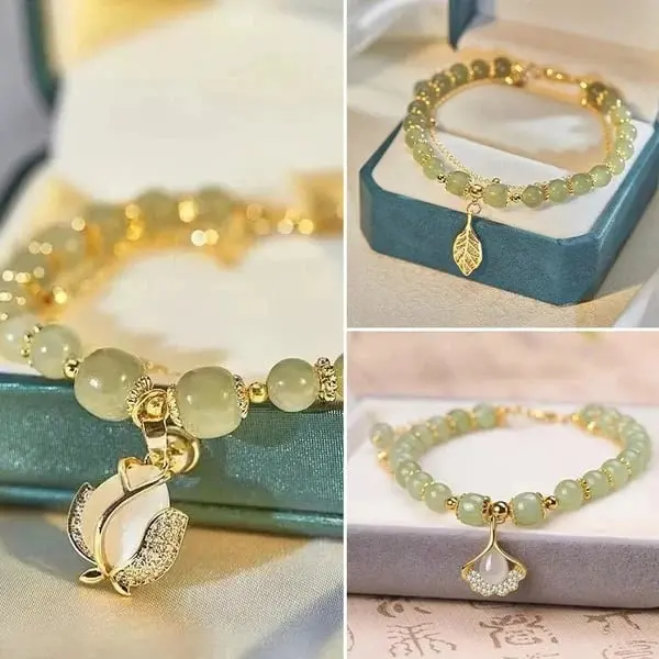 🎁【Compre 1 e ganhe 1】A pulseira de jade Hetian não é apenas bonita, mas também traz boa sorte