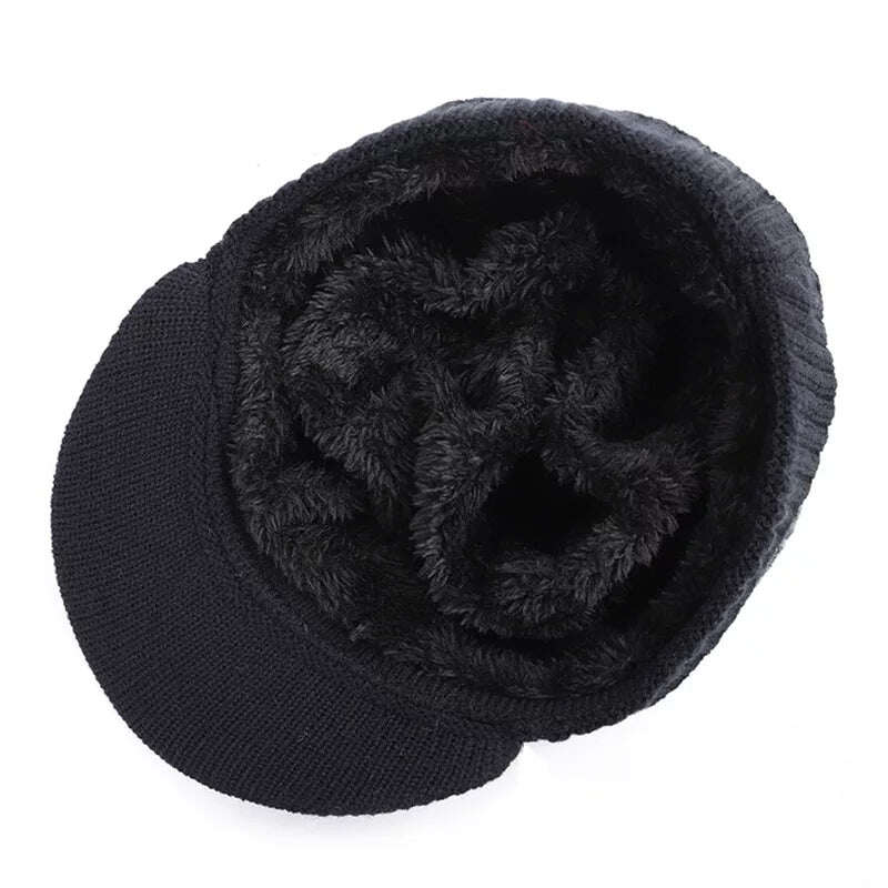 Zimní čepice Skullies Beanie čepice a šála na krku Vlna teplá