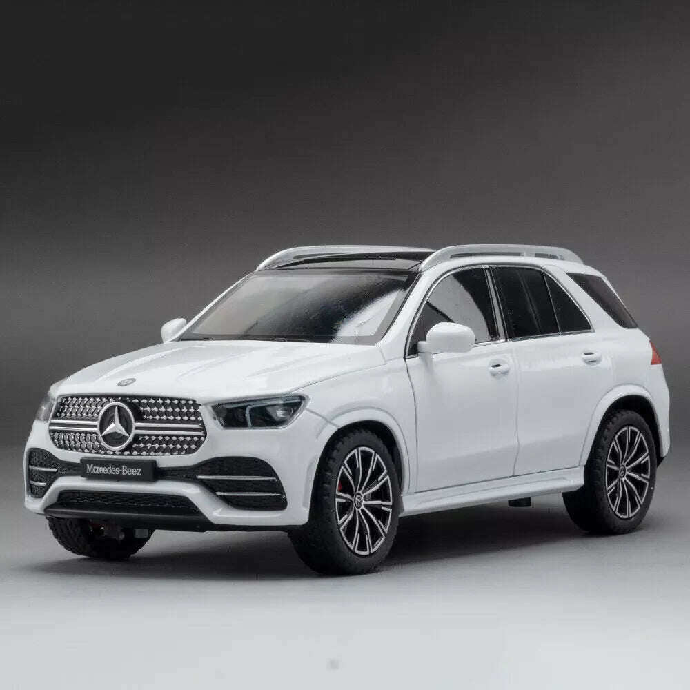 1:24 Carro de brinquedo Mercedes-Benz GLE 350 em alumínio fundido com som e luz