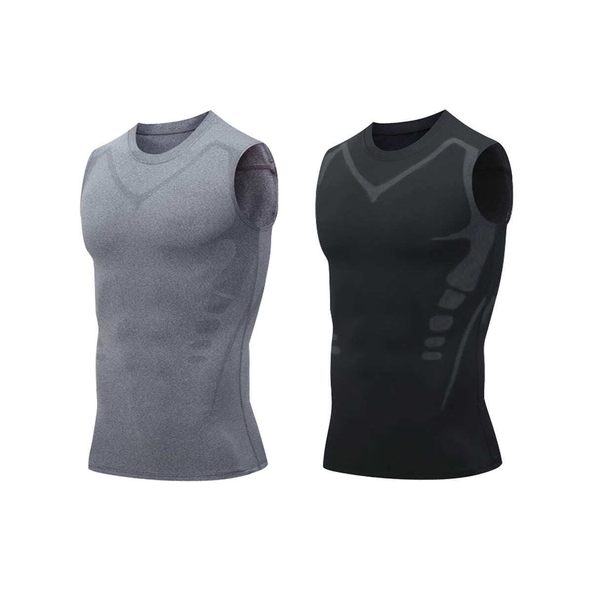 🦾NOVA VERSÃO 2023 EXPECTSKY IONIC SHAPING VEST, CONFORTÁVEL E RESPIRÁVEL ICE SILK FABRIC, PARA HOMENS MOLDAREM O CORPO PERFEITO（🔥🔥DESCONTO LIMITADO NOS ÚLTIMOS 30 MINUTOS⏳）