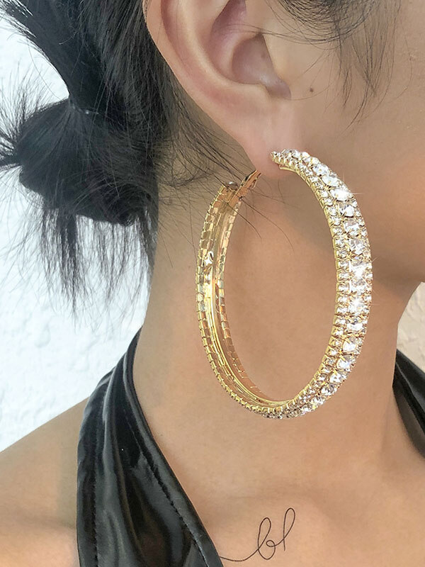 Brincos de strass Brincos Acessórios