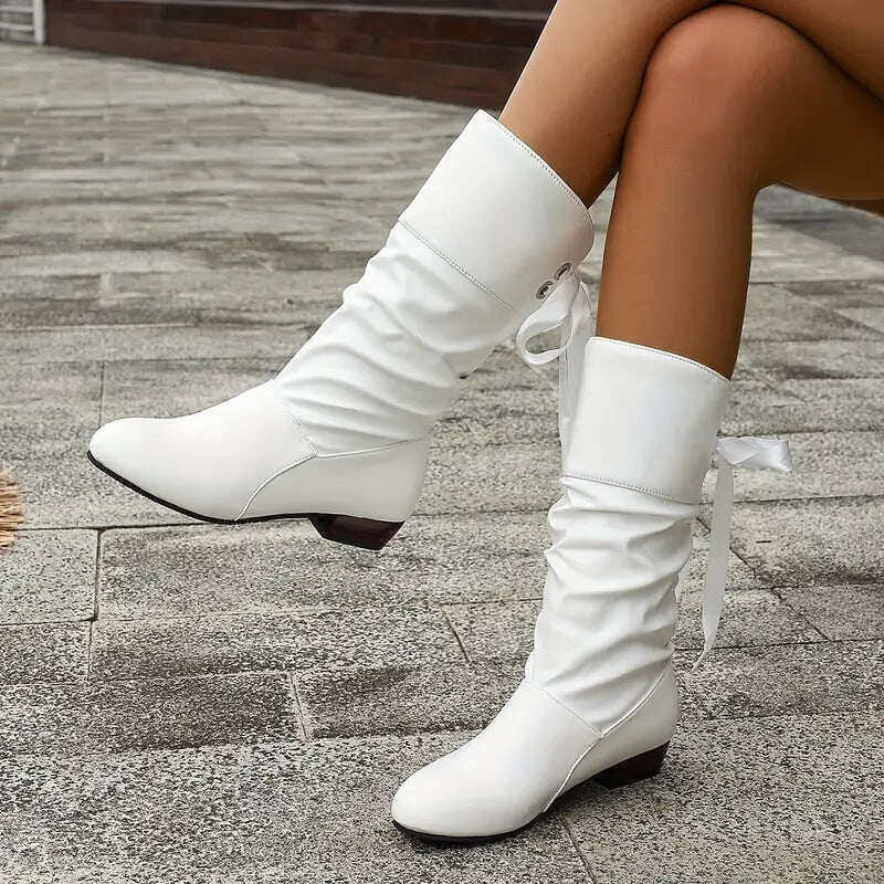 🔥Botas de senhora elegantes com atacadores e botas quentes