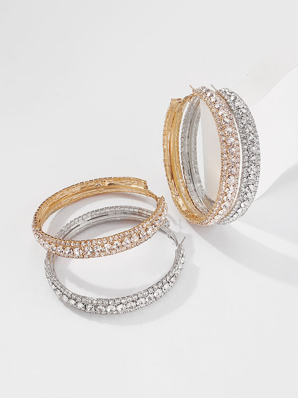 Brincos de strass Brincos Acessórios