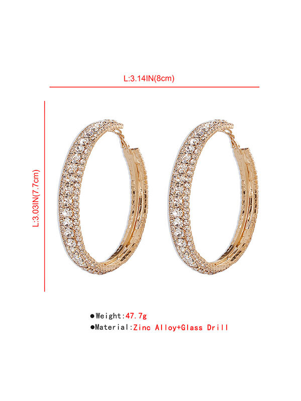 Brincos de strass Brincos Acessórios