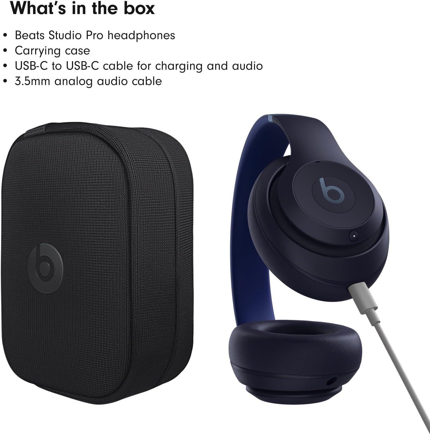 Beats Studio Pro - Fones de ouvido sem fio Bluetooth com cancelamento de ruído