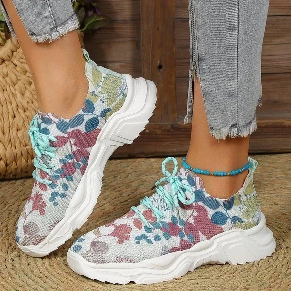 👟Utolsó napi INGYENES SZÁLLÍTÁS Akció 49% KEDVEZMÉNY — Virágmintás ortopéd tornacipők👟