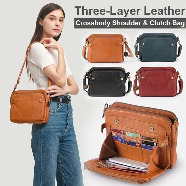 🔥Kuum soodusmüük 50% allahindlusega - Crossbody nahast crossbody kotid ja sidurid