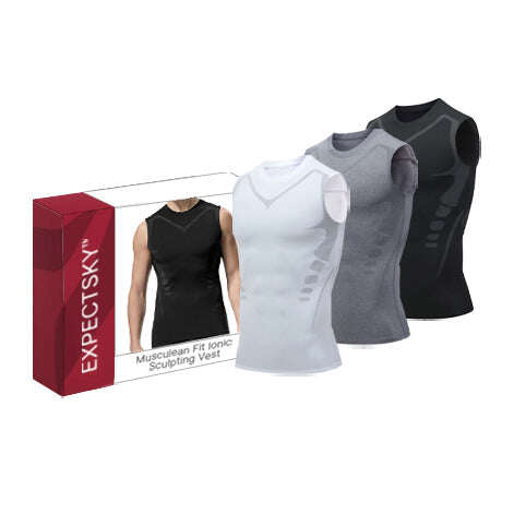 🦾NOVA VERSÃO 2023 EXPECTSKY IONIC SHAPING VEST, CONFORTÁVEL E RESPIRÁVEL ICE SILK FABRIC, PARA HOMENS MOLDAREM O CORPO PERFEITO（🔥🔥DESCONTO LIMITADO NOS ÚLTIMOS 30 MINUTOS⏳）