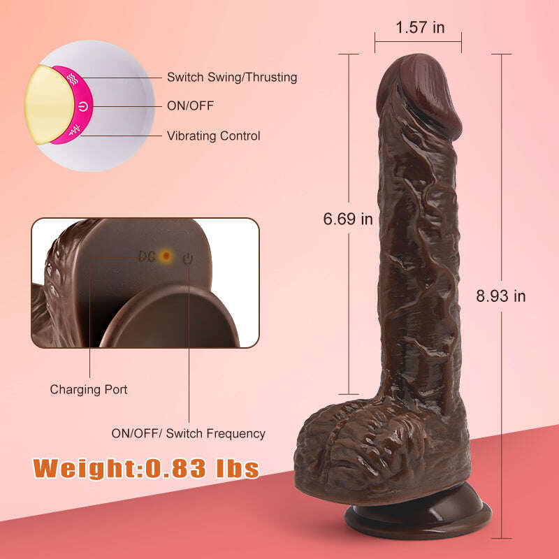 Chimp 8 Thrusting Swinging Dildo 8.93 INCH