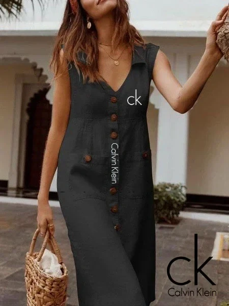 CALVIN KLEIN® A-LINE V-NYAKÚ RUHA
