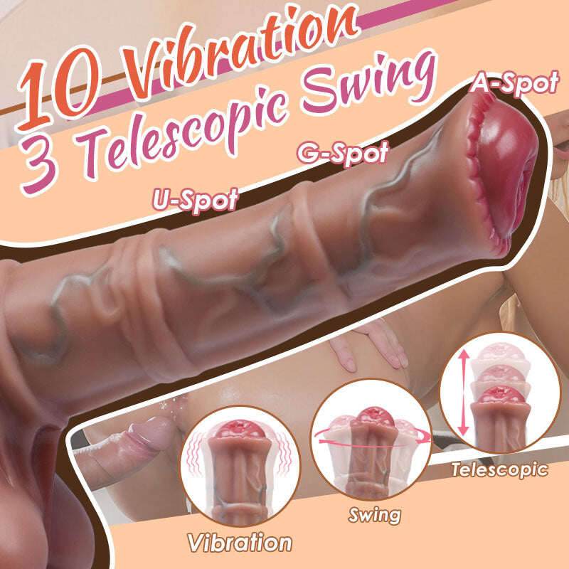 Acmejoy Telescopic Swing  Dildo 7.75 Inch