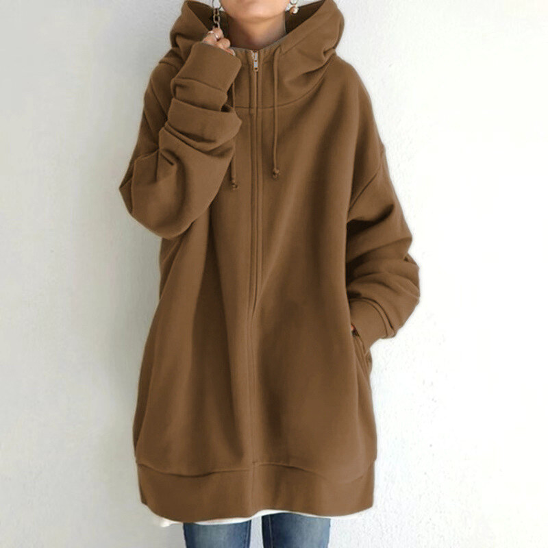 Comércio exterior outono e inverno nova personalidade rua moletom com capuz zíper longo mais veludo moletom