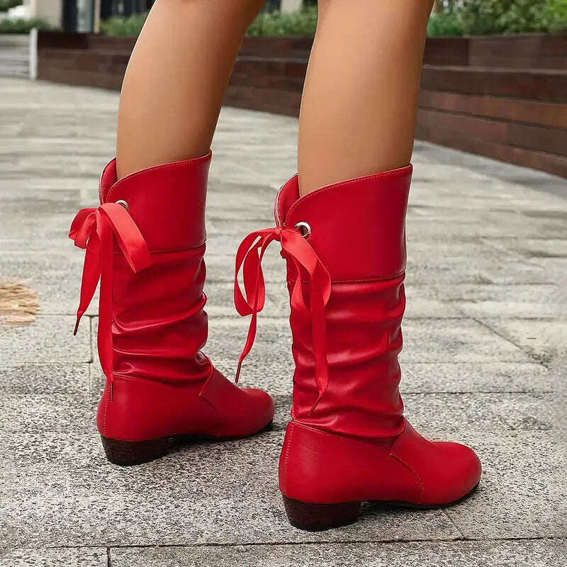 🔥Botas de senhora elegantes com atacadores e botas quentes