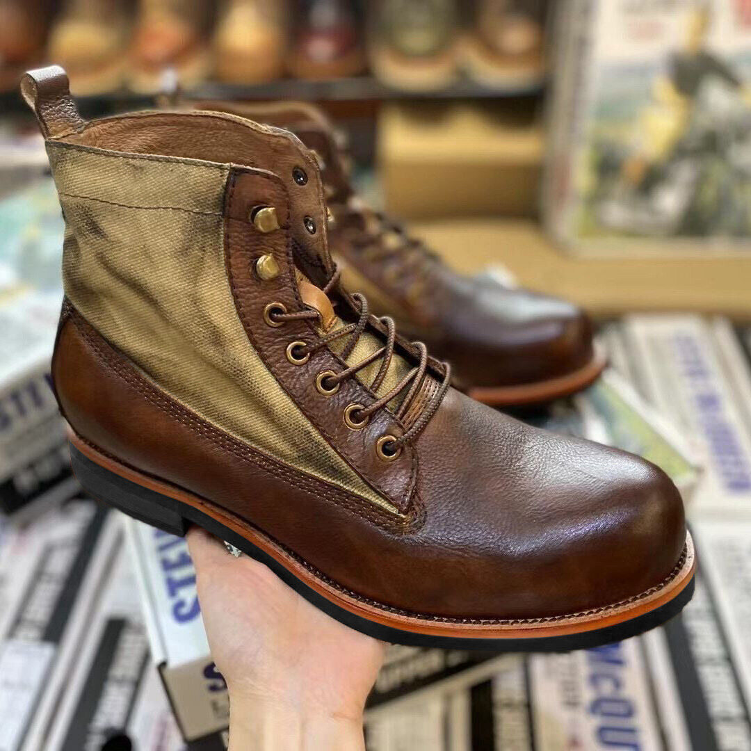 Bota Martin de Couro Casual Clássica | Oferta de metade do preço!🔥