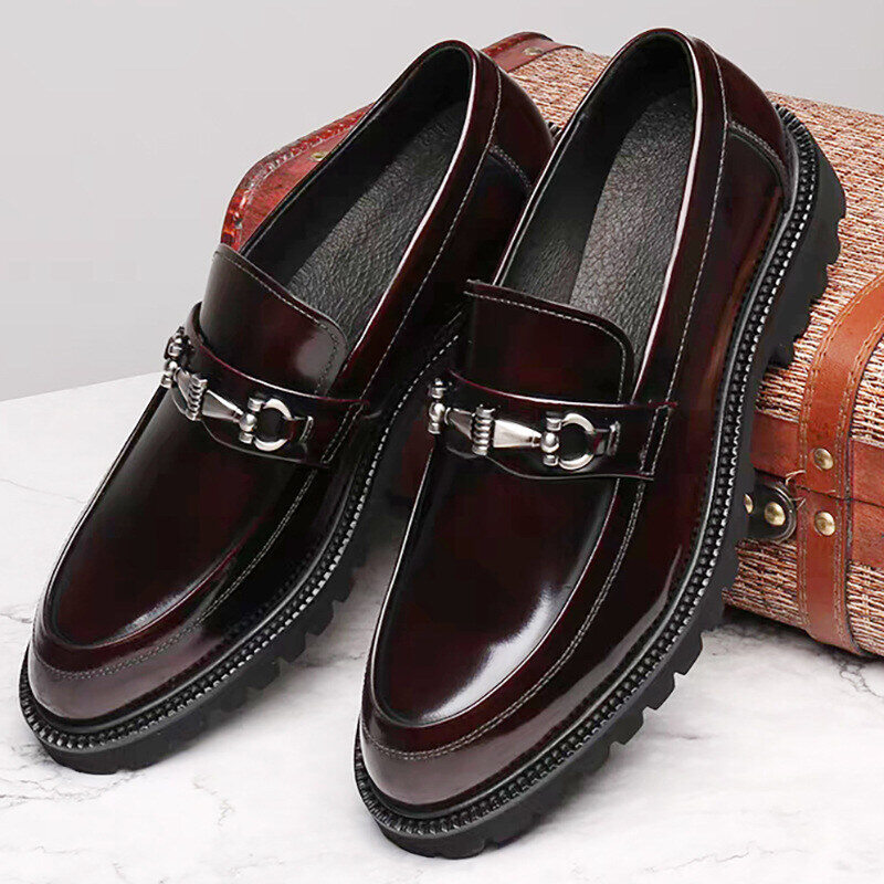 Mocassins de couro elegantes e clássicos para homem | 50% de desconto🔥