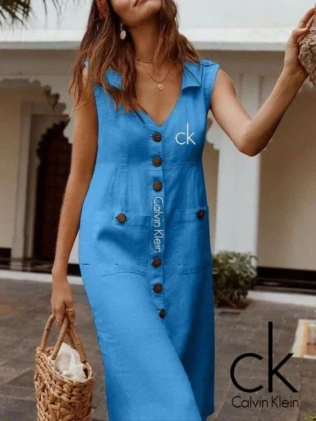 CALVIN KLEIN® A-LINE V-NYAKÚ RUHA
