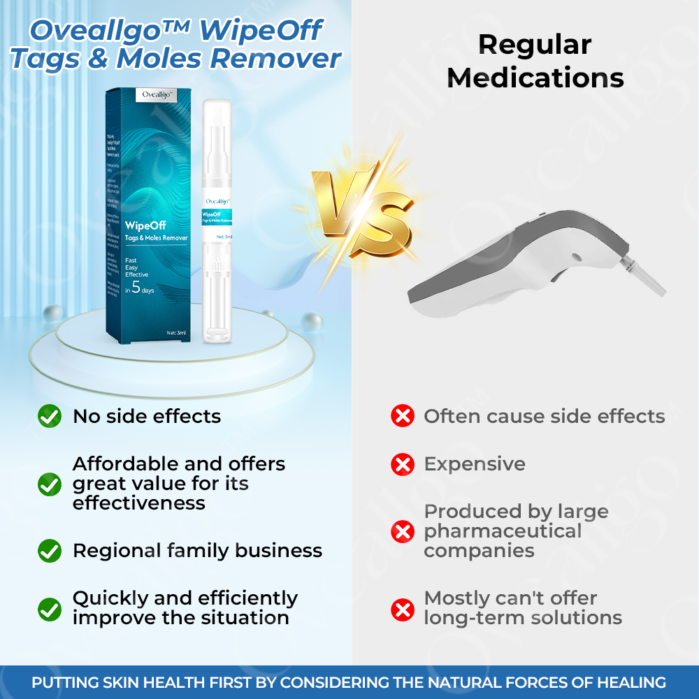 ✅Oficiální obchod: Oveallgo™ WipeOff Tags & Moles Remover 👨‍⚕️ Schváleno American Academy of Dermatology Association (AAD)