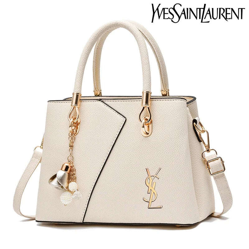 YSL® fashion δερμάτινη τσάντα ώμου μεγάλης χωρητικότητας