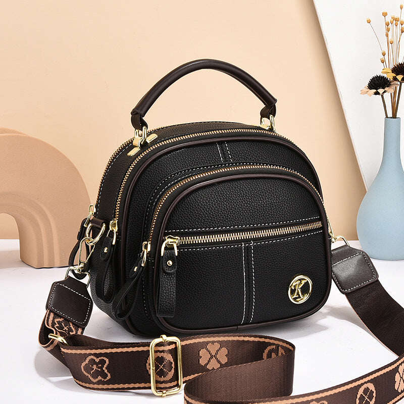 🎁Reducere de 50%⏳Compartimente clasice multifuncționale Curea de umăr lată reglabilă Geantă crossbody din piele PU