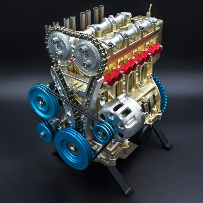 🚗Tehnički V8 mehanički metalni sklop DIY komplet modela motora automobila (3 godine jamstva)