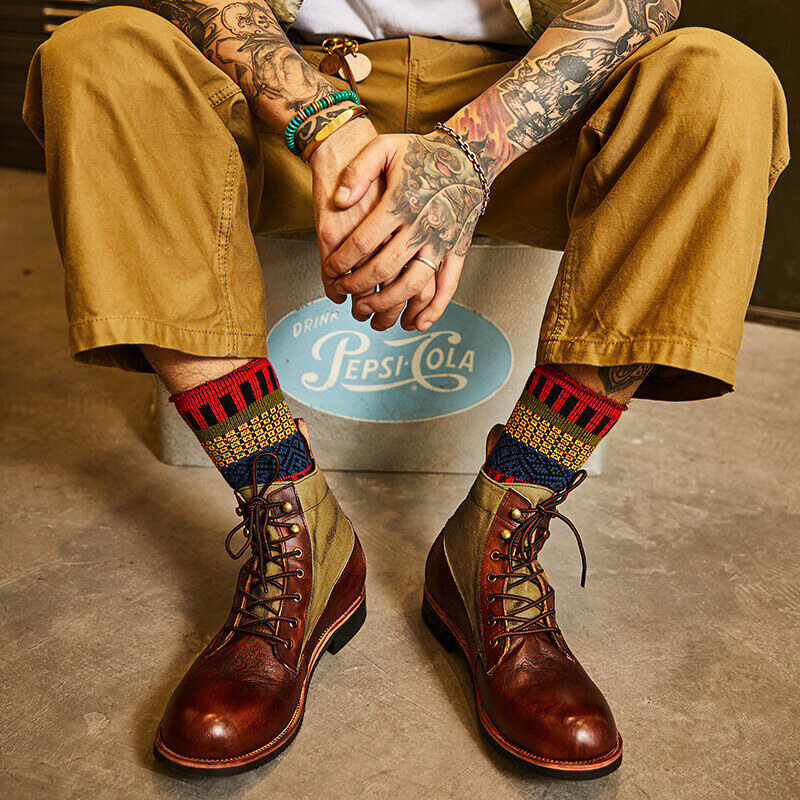 Bota Martin de Couro Casual Clássica | Oferta de metade do preço!🔥