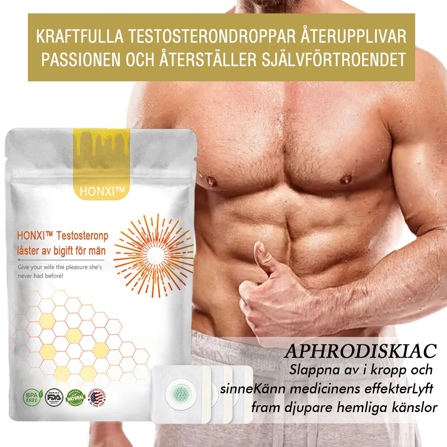 🍀HONXITM 🐝BIČIŲ NUODŲ TESTOSTERONO PLEISTORIUS VYRAMS (TINKA VISO AMŽIAMS) 🔥 RIBOTĄ LAIKĄ 80% NUOLAIDA