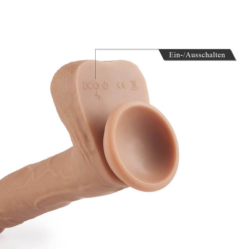 Realistické dildo 5 šokových režimů 7 vibračních režimů Dálkové ovládání 17 cm MANNI