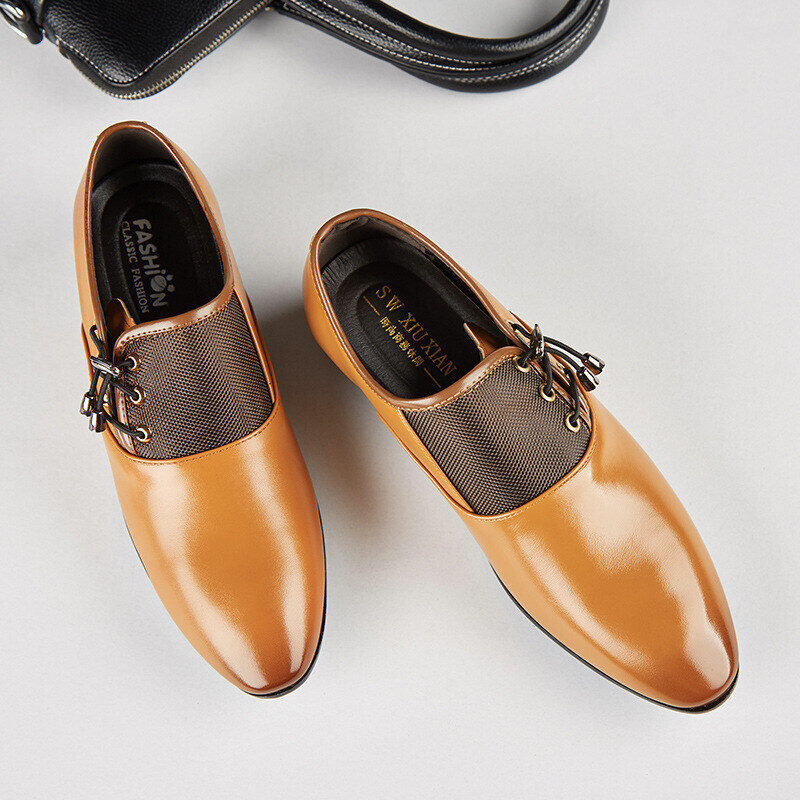 Sapato de couro para homem elegantes de estilo vintage | 50% de desconto🔥