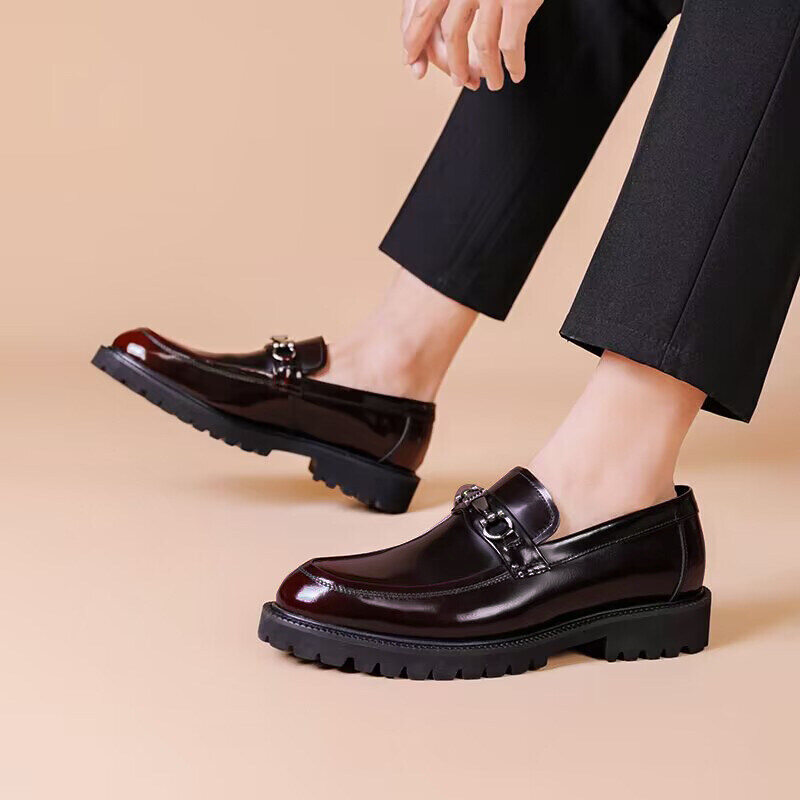 Mocassins de couro elegantes e clássicos para homem | 50% de desconto🔥