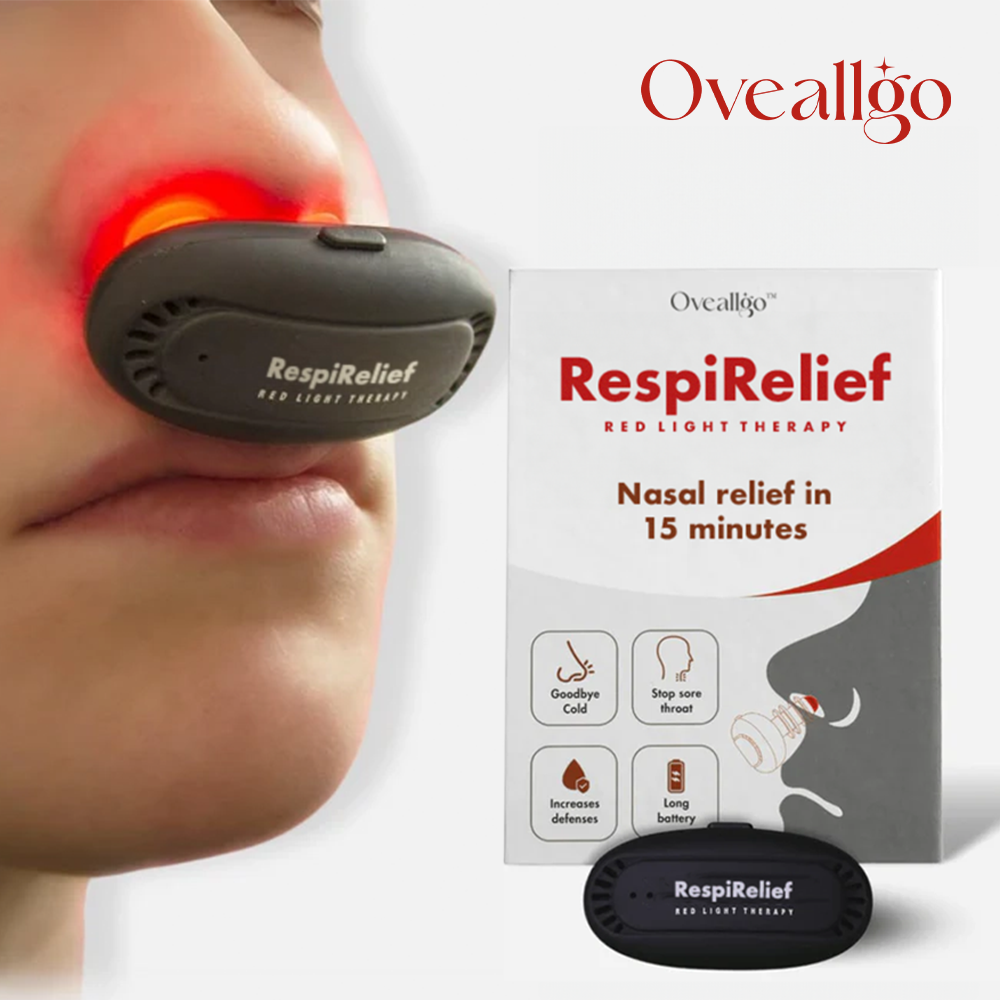 Instrumento de terapia nasal com luz vermelha Fivfivgo™ RespiRelief