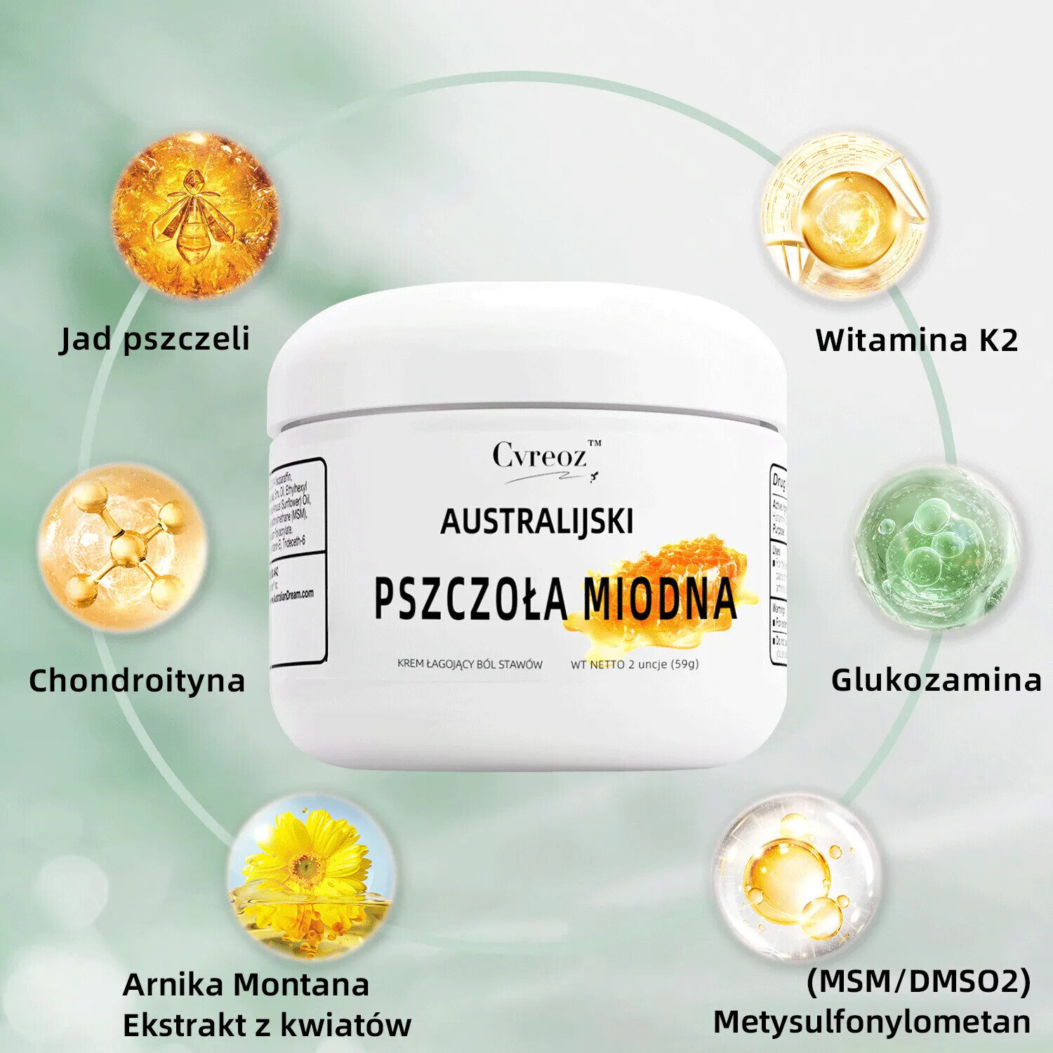 🚩🚩Australian Honey Bee Truison CvreozTM krém fájdalomcsillapításra és csontgyógyításra (🐝 Korlátozott idejű kedvezmény az utolsó 30 percre 💥)
