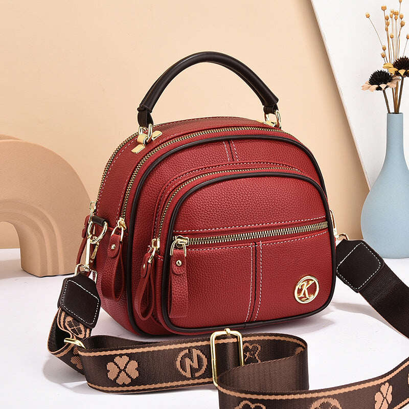 🎁Reducere de 50%⏳Compartimente clasice multifuncționale Curea de umăr lată reglabilă Geantă crossbody din piele PU