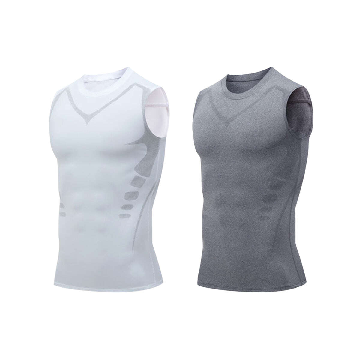 🦾NOVA VERSÃO 2023 EXPECTSKY IONIC SHAPING VEST, CONFORTÁVEL E RESPIRÁVEL ICE SILK FABRIC, PARA HOMENS MOLDAREM O CORPO PERFEITO（🔥🔥DESCONTO LIMITADO NOS ÚLTIMOS 30 MINUTOS⏳）