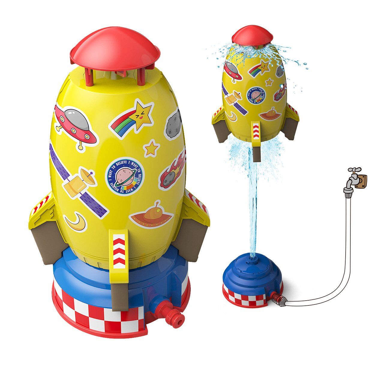 2023 Summer Toy Outdoor Yard Rocket Sprinkler（rychlé dodání）