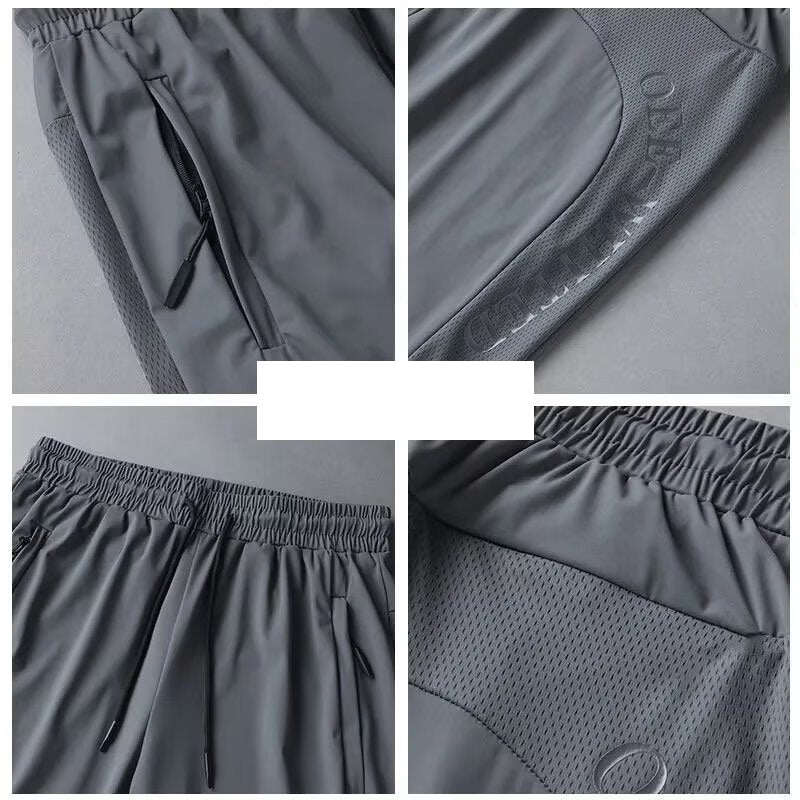 shorts de gelo de malha