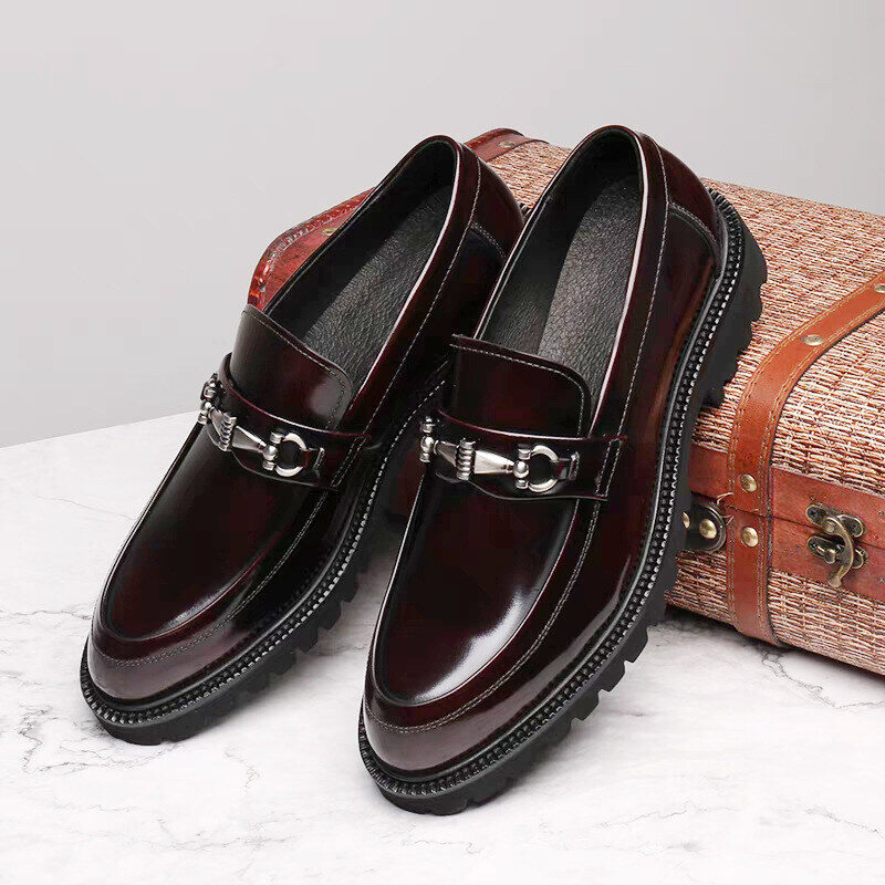 Mocassins de couro elegantes e clássicos para homem | 50% de desconto🔥
