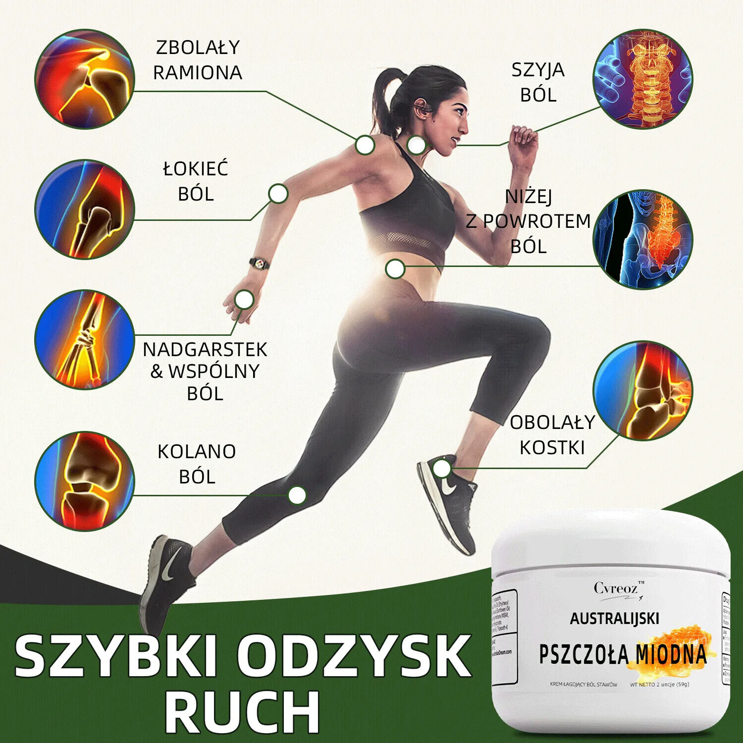 🚩🚩Australian Honey Bee Truison CvreozTM krém fájdalomcsillapításra és csontgyógyításra (🐝 Korlátozott idejű kedvezmény az utolsó 30 percre 💥)